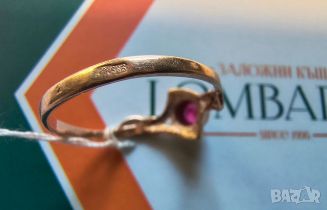 Златен пръстен  - руски - СССР, снимка 4 - Пръстени - 51778292