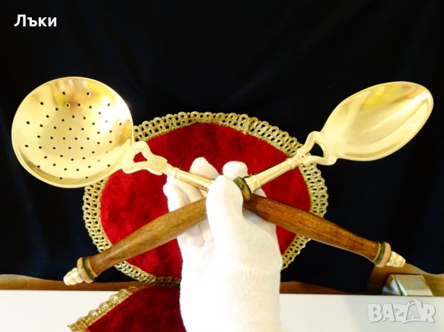 Бронзови прибори за готвене и сервиране. , снимка 9 - Прибори за хранене, готвене и сервиране - 34624553