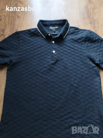 EMPORIO ARMANI POLO 8N1FP0 - страхотна мъжка тениска С, снимка 6 - Тениски - 50143086