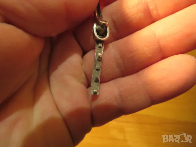   Старинна масивна мъжка сребърна гривна тип белезници уникален модел и красота за теб сребро, снимка 6 - Гривни - 50026319