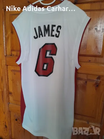 Оригинален потник Адидас на Lebron James (Miami Heat)., снимка 2 - Спортни дрехи, екипи - 48415325