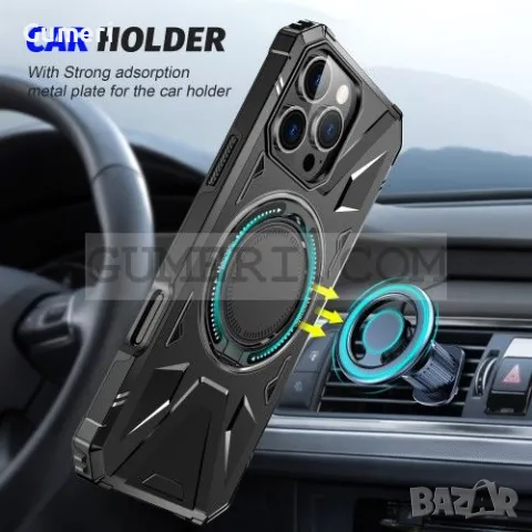 Противоударен Кейс с Ринг за Apple iPhone 16 Pro, снимка 10 - Калъфи, кейсове - 48831949