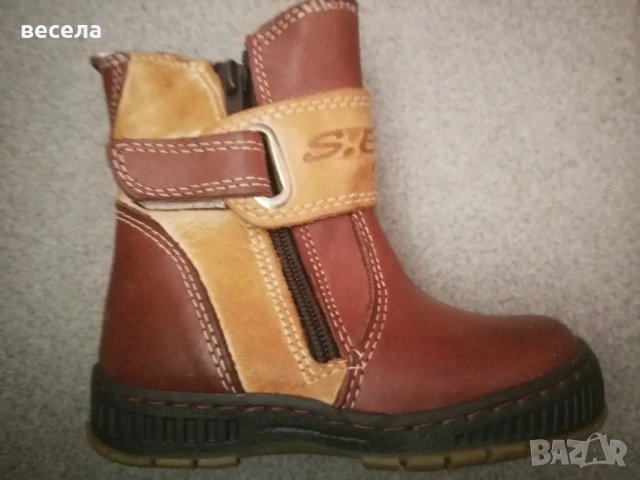 ботуши от естествена кожа с топла вълна номер 22, 26, 30, 31, снимка 2 - Бебешки боти и ботуши - 48022145