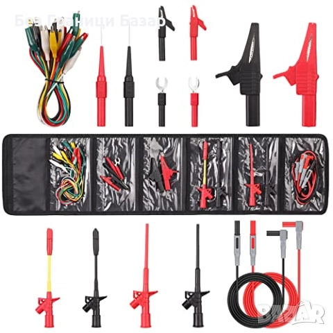 Нов Професионален комплект тестови проводници 20 броя за DMM ремонт, снимка 6 - Други инструменти - 51619001