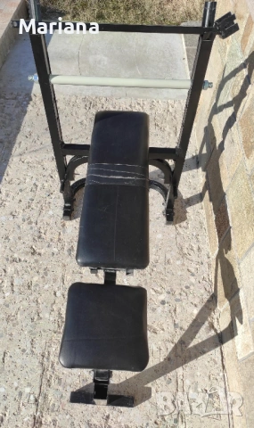 Лежанка за вдигане на тежести фитнес, снимка 2 - Фитнес уреди - 53173166