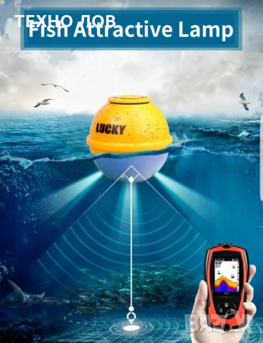 БЕЗЖИЧЕН СОНАР-ЛЪКИ,ВОДОУСТОЙЧИВ С ГОЛЯМ ОБХВАТ, снимка 16 - Такъми - 33251574