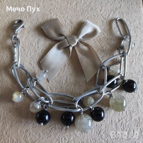 Сребърна гривна (142), снимка 2 - Гривни - 40842626