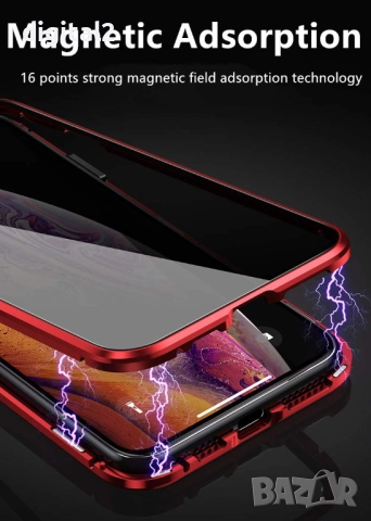 Кейс iPhone SE 2020/SE2, прозрачен, двустранен, закален 360 , магнитен , снимка 4 - Калъфи, кейсове - 52660740