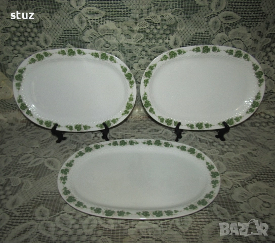 Немски порцеланови плата, овали, 2 размера