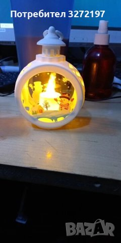 LED лампа, Фенер на Дядо Коледа, снимка 1 - Настолни лампи - 43351104