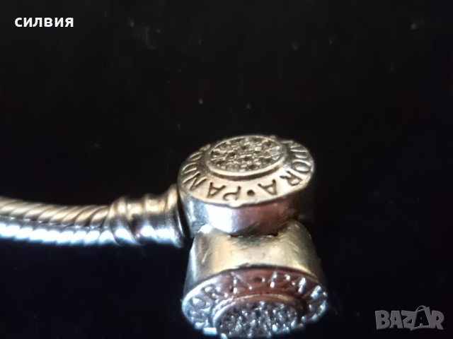 сребърна гривна Пандора, снимка 6 - Колиета, медальони, синджири - 38268206