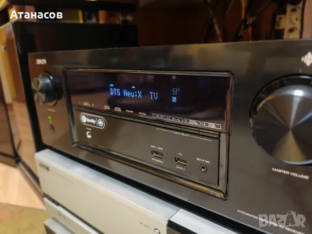 Denon AVR X 2400 H HEOS Dolby Atmos Wi-Fi HDMI USB Network ресийвър усилвател с дистанционно , снимка 7 - Ресийвъри, усилватели, смесителни пултове - 50424120