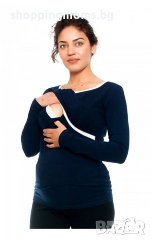 Блуза за бременни и кърмещи - модел 0856, снимка 3 - Дрехи за бременни - 43472563
