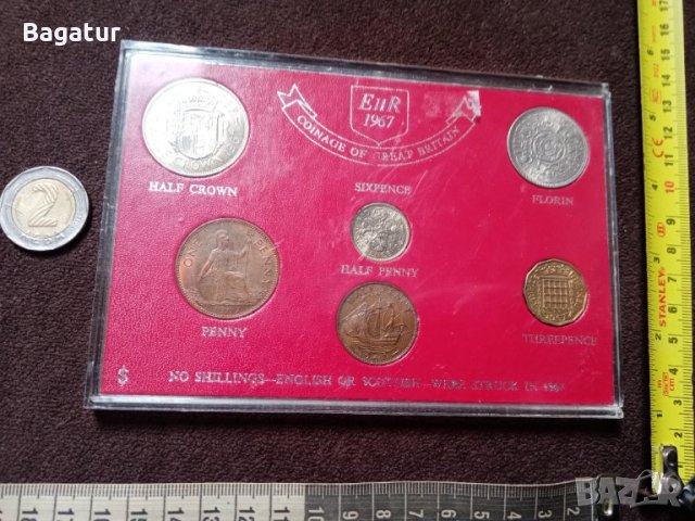 Лот гланц,UNC,Great Britain,1967,монети, снимка 6 - Нумизматика и бонистика - 43377825