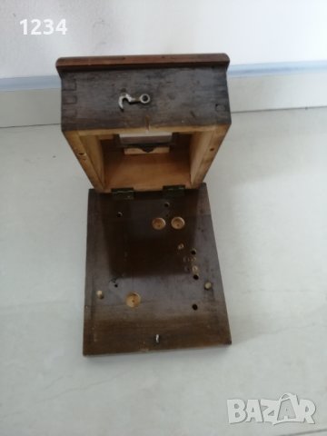 Стара дървена кутия 16.5 х 12 h 7.5 см. , снимка 2 - Други стоки за дома - 37429531