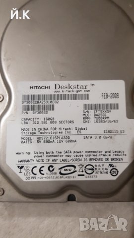Хард диск Hitachi HDS721616PLA320