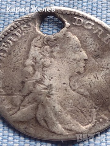 Сребърна монета 1/4 талер 1742г. Мария Терезия Хал Австрия 74621, снимка 2 - Нумизматика и бонистика - 42983988