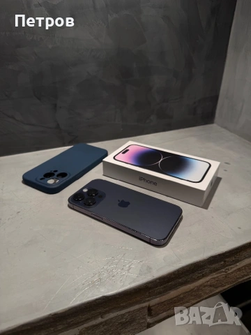100%! КАТО  НОВ Iphone 14 Pro 256 GB Purple, снимка 3 - Apple iPhone - 53425782