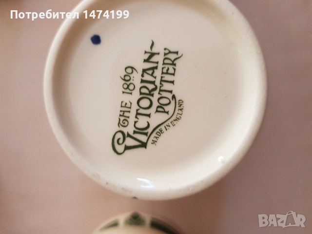 комплект за подправки Victorian pottery, снимка 4 - Аксесоари за кухня - 44892022