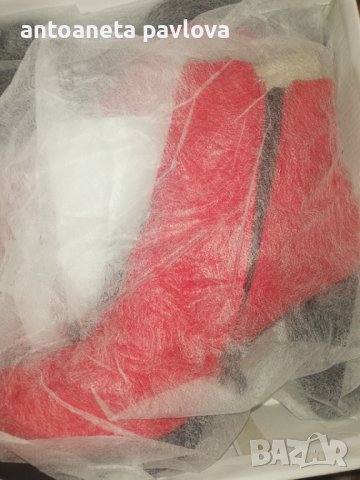 Червени елегантни боти, снимка 11 - Дамски боти - 38585306