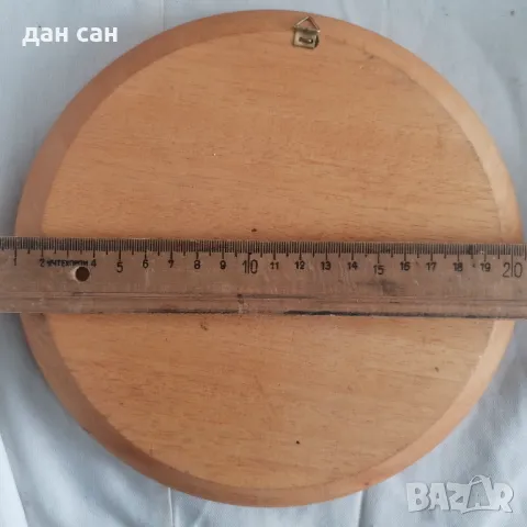 ръчно рисувана стругована чиния с окачване, снимка 2 - Декорация за дома - 48728843