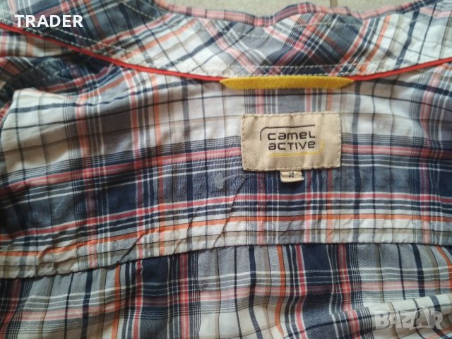 Мъжка риза къс ръкав CAMEL ACTIVE , 100% памук, размер М, снимка 9 - Ризи - 33481275