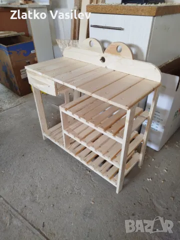 Стелаж за обувки с чекмедже , снимка 4 - Етажерки - 49273484