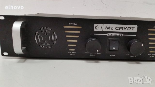 Усилвател Mc Crypt PA-8000 MK II, снимка 4 - Ресийвъри, усилватели, смесителни пултове - 28869124