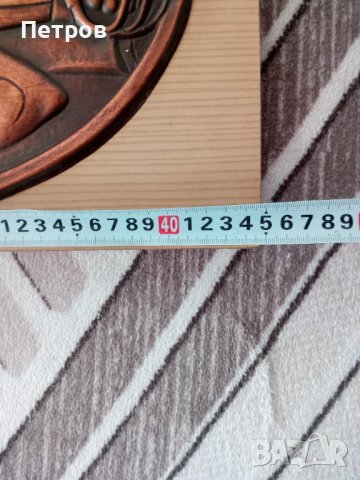 Продавам картина(пано),мед,ръчно изработена.Кавалерист.Релефна., снимка 3 - Колекции - 39724648