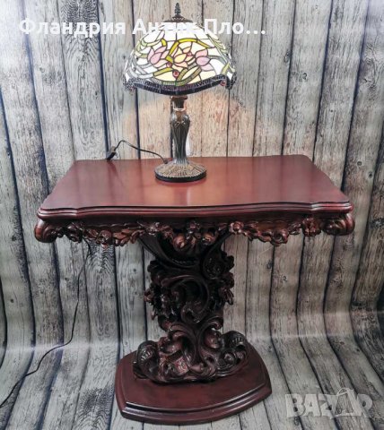 Лампа Тифани - Tulip Fleur , снимка 3 - Настолни лампи - 43376907