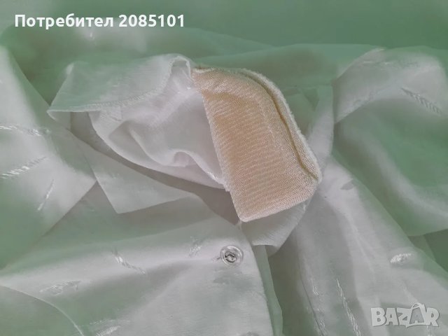 Дамски бели прозрачни ризки, снимка 4 - Ризи - 47788230