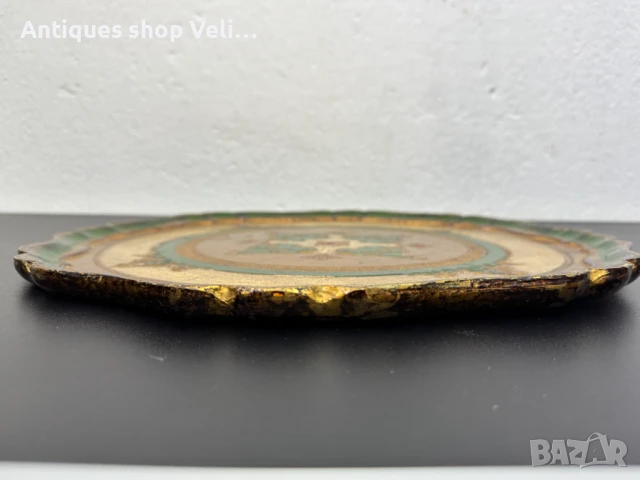 Красив винтидж поднос №7086 , снимка 2 - Антикварни и старинни предмети - 50782432