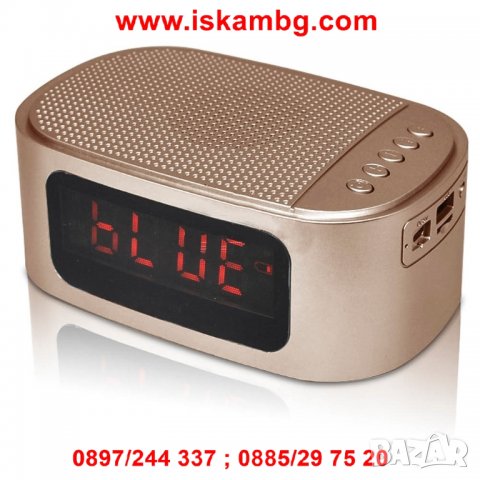 Радио Часовник С USB, SD Карта, Блутут - GT-1, снимка 1 - Други стоки за дома - 26971489