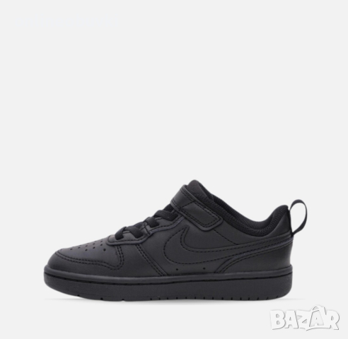 Намаление!!! Детски маратонки NIKE COURT BOROUGH low 2 Black BQ5451-001, снимка 2 - Детски маратонки - 29883086