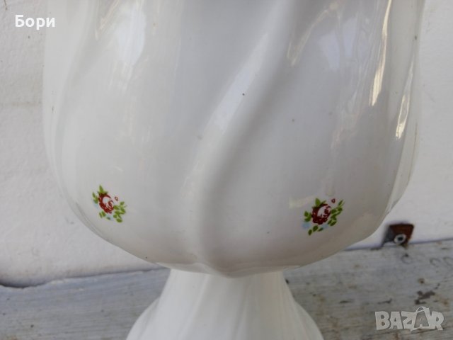 Стара порцеланова ваза, снимка 3 - Вази - 39976250