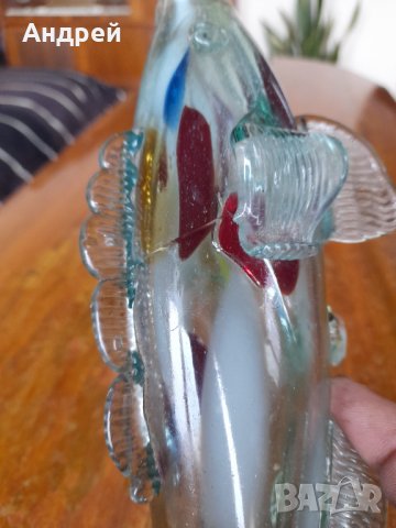 Стъклена фигура,фигурка,риба #3, снимка 5 - Други ценни предмети - 43104458