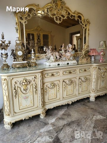 Италианска барокова трапезария 0125, снимка 9 - Маси - 40691895