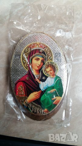 ИКОНА НА БОГОРОДИЦА ПЪТЕВОДИТЕЛКА С МАГНИТ, снимка 1