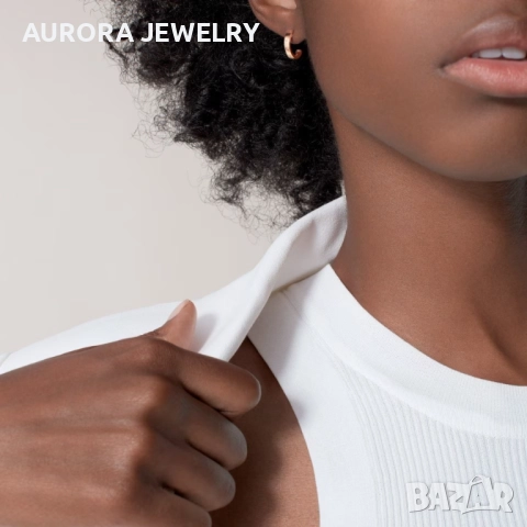 CARTIER Love Rose Gold Hoop 2 Diamonds Small Model Дамски Обеци, снимка 7 - Обеци - 52854739