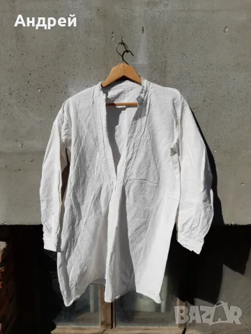 Старинна Мъжка кенарена риза #9