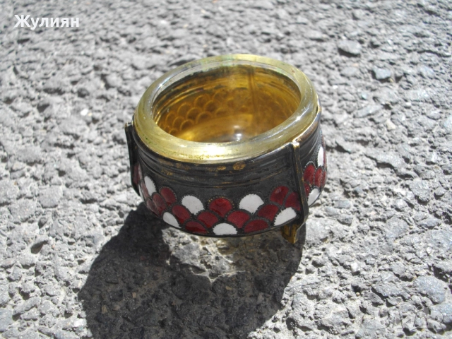 СЪДЧЕ ЗА ХАЙВЕР ГОРЧИЦА СОСИЕРА ЕМАЙЛ СССР , снимка 2 - Антикварни и старинни предмети - 51531580