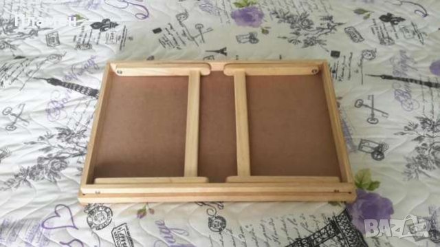 маса,масичка поднос сгъваем за закуска в леглото романтичен подарък,олекотен поднос със сгъ, снимка 6 - Други - 36732772