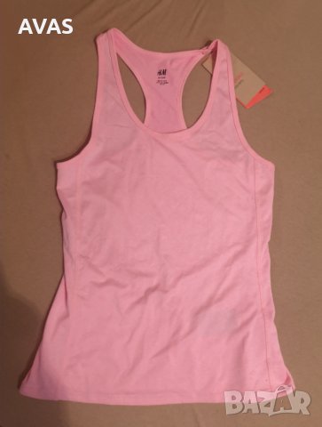 Нов розов спортен потник дамски S размер H&M, снимка 2 - Спортни екипи - 35369044