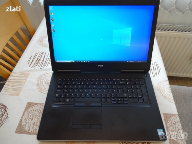 Лаптоп Dell Precision 7710 i7-6820HQ 2.70GHz/RAM 32GB DDR4/NVMe 256GB/NVIDIA Quadro M3000M 4GB DDR5, снимка 1 - Лаптопи за игри - 38768261