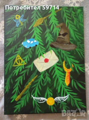 Картина "Коледа в Хогуортс", снимка 2 - Картини - 50593785