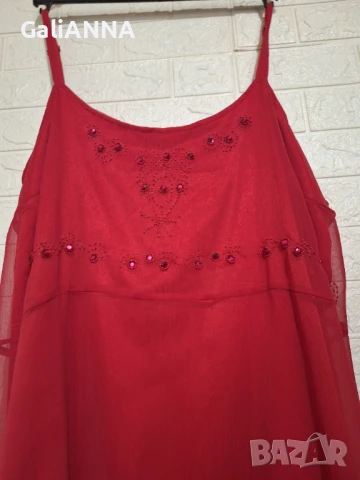 СТРАХОТНА НОВА РОКЛЯ С КАМЪНИ 4XL-5XL, снимка 5 - Рокли - 51241420