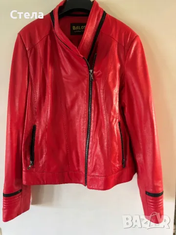 Якета от Естесвена кожа Червено -130 лв Сиво 110, снимка 4 - Якета - 50195304