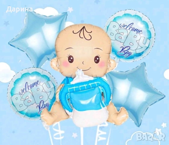 Парти сет балони бебе момче/момиче и пол на детето , снимка 3 - Други - 41187717