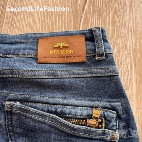 Дамски дънки Mos Mosh Niomi Wave 27x30, нови, сини, еластични, слим, снимка 6 - Дънки - 52574595