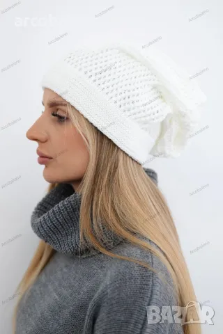 Дамска зимна шапка Нели , снимка 2 - Шапки - 47511952
